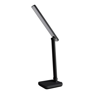 Schwarze LED-Tischleuchte Mover von Näve, moderne Schreibtischlampe mit verstellbarem Licht.