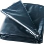Schwarze Heissner PVC Teichfolie, 6x6m, 0,5mm stark, gefaltet.