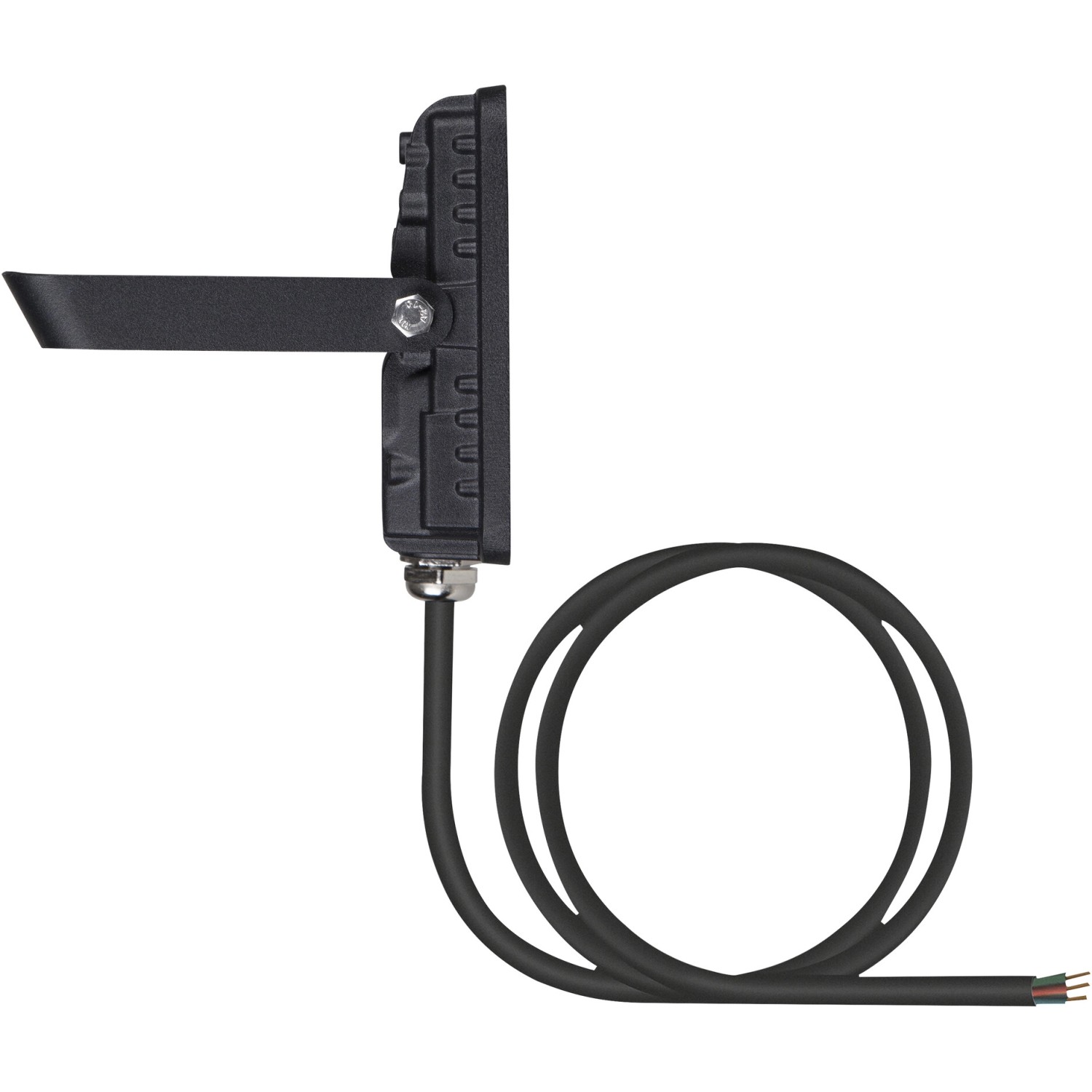 Ledvance Außenstrahler Floodlight Essential 10W, schwarz, mit Anschlusskabel. Ideal für Fassaden.