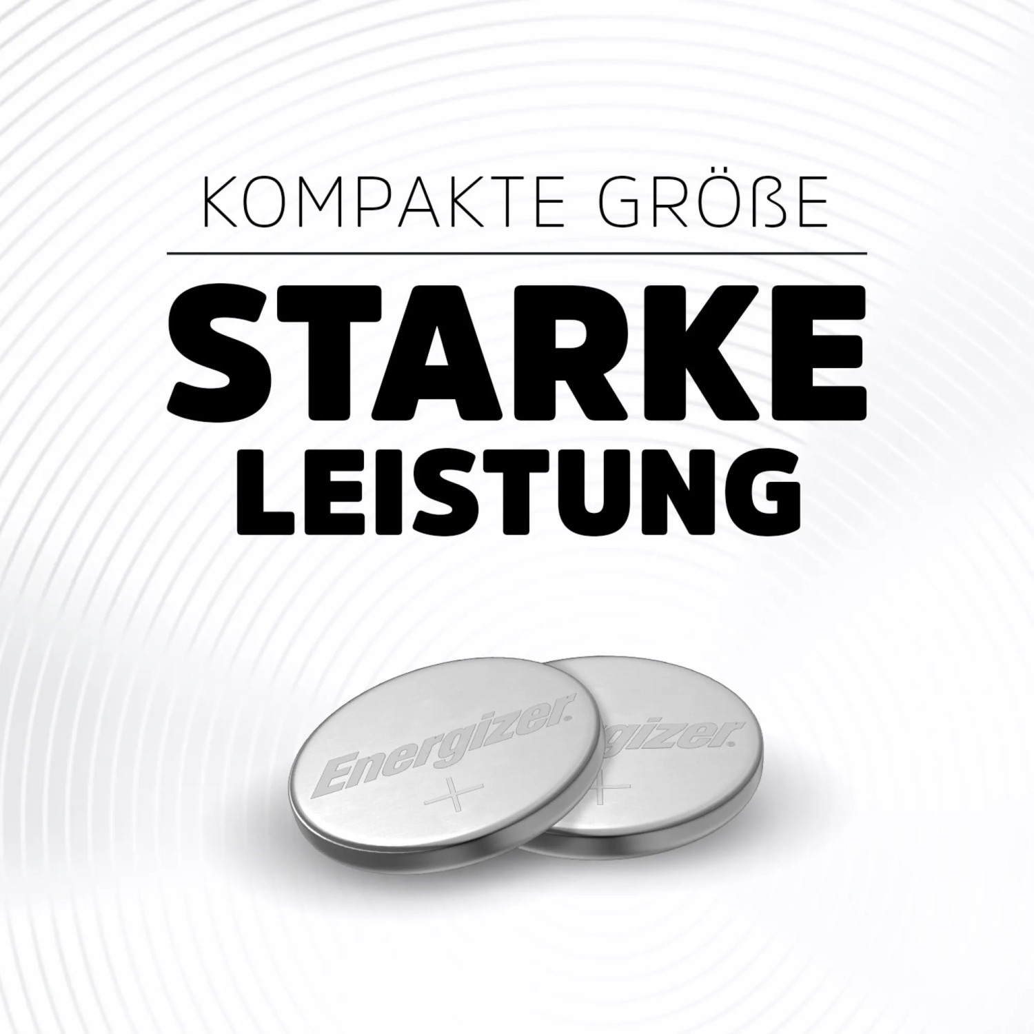 Zwei Energizer CR2016 Lithium Knopfzellen. Kompakte Größe, starke Leistung.