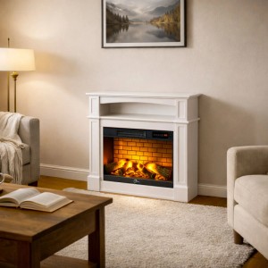 Sannover Elektroofen/-kamin Sifora 2000 W 80,5 x 30 x 81 cm Weiß