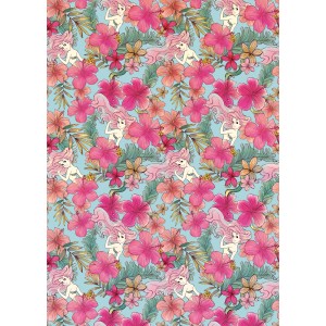 Komar Fototapete Vlies Ariel - Pink Flower 200 x 280 cm