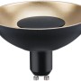 Paulmann GU10 LED-Lampe, 4,9W, warmweiß, schwarz/gold, dimmbar. Leuchtmittel für Wohnräume.