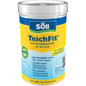 Söll Teich Fit 250g für ideale Wasserwerte im Gartenteich. Grundpflegemittel zur Teichpflege.