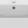 Weißes Ideal Standard Connect Air Handwaschbecken 55x46 cm mit Hahnloch und Überlauf.