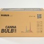 Verpackung der Parus by Venso LED-Pflanzenlampe Canna Bulb 150 für Pflanzenanzucht.