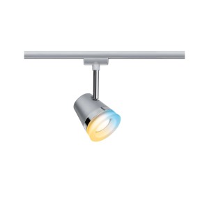 Paulmann URail Spot Cone, Chrom matt, 5W, dimmbar, mit Leuchtmittel für Schienensysteme.