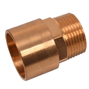 Kirchhoff Übergangsnippel, 28 mm x 33,3 mm, blanke Ausführung für Lötfittings.