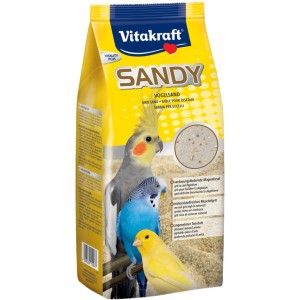 Vitakraft Vogelsand Sandy 2,5kg: Vogelsand mit Anisduft, Magenkiesel und Muschelgrit für ein sauberes Vogelheim.