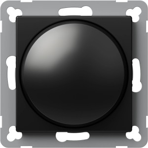 Schwarzer Tem LED-Drehdimmer Logiq Flat 100W für flexible Lichtsteuerung.
