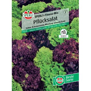 Samenpackung Sperli Pflücksalat Fitness-Mix mit rotem und grünem Salat.