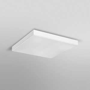 Weiße, rahmenlose Ledvance Smart+ WiFi Panelleuchte Planon, 45x45 cm, mit tunable white Funktion.