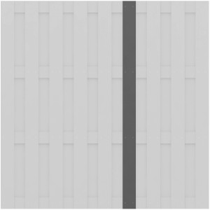 Sichtschutzzaun Jumbo WPC Senkrechtlamelle Anthrazit