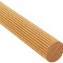 Riffelstab aus Buche, Ø 6 mm, Länge 1000 mm. Ideal für kreative Projekte und dekorative Leisten.