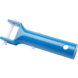 Blauer Ersatzgriff für Poolsauger, passend für manuelle Bodensauger.