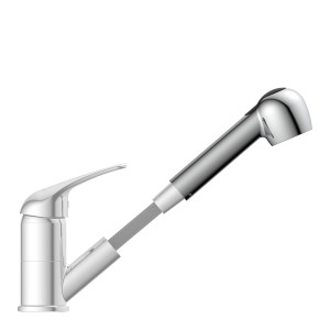 Chromfarbene Kirchhoff Geschirrbrause für Niederdruck-Armaturen, 13 mm (1/2 Zoll) Anschluss.