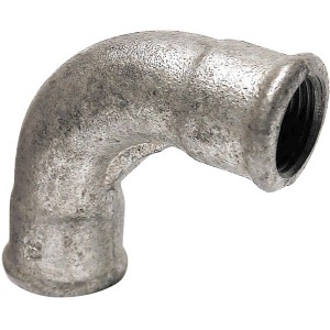 Verzinkter Temperguss-Bogen 90 Grad mit Innengewinde, 30,93 mm (G 1)