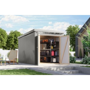 Karibu Metallgerätehaus Neos 2,5 Graualuminium