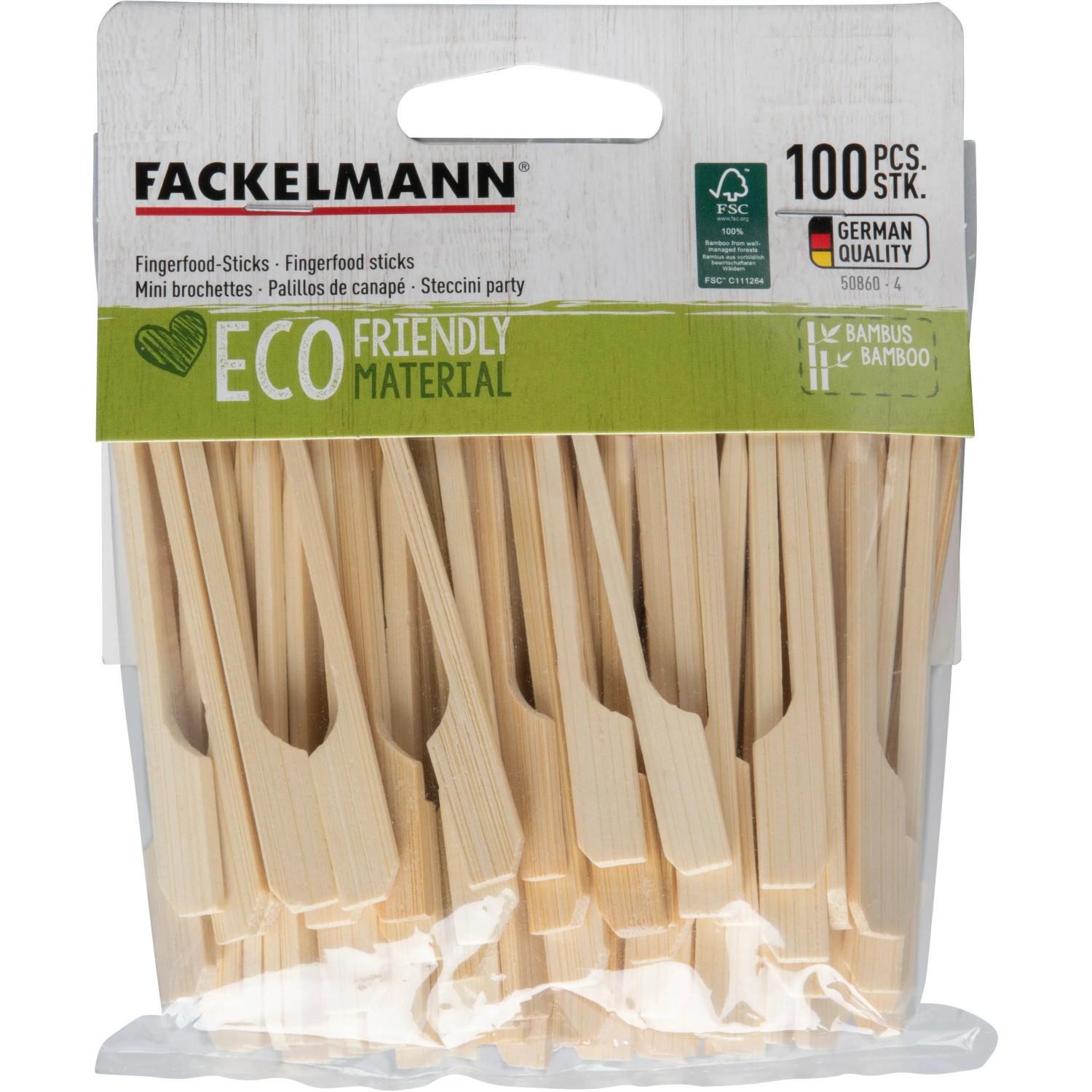 Fackelmann Fingerfood-Sticks Fair 9 cm Bambus 100 Stck FSC kaufen bei OBI
