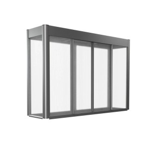 Biohort Florentina Gewächshausaufsatz für Hochbeet, Quarzgrau-Metallic, 2x0,5m.