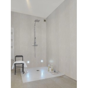 Grosfillex Wandverkleidung Element Compact Beton Weiß 120 x 37,5 cm