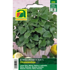 Austrosaat Zitronenmelisse Saatgut, mehrjährige Kräutersamen für Garten und Balkon.
