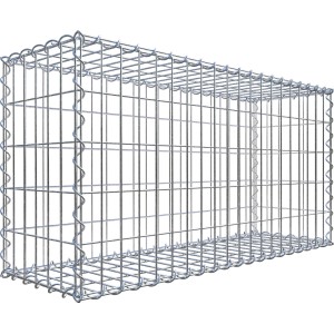 Gabiona Gabionenkorb 60 cm x 100 cm x 30 cm Maschenw 5 cm x 10 cm