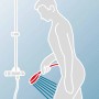 Abbildung eines Schulte DuschMaster Rain Brausesets mit Handbrause in Aktion.