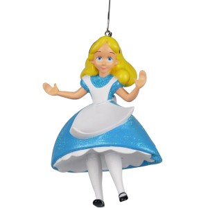 Disney Weihnachtsanhänger: 3D Alice Figur als Baumbehang.