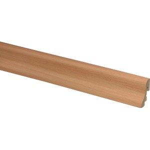 Sockelleiste Erftbuche, 38,5 mm hoch, zur einfachen Montage mit Clipsystem.