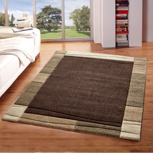 Brauner Teppich Zamora (80x150 cm) mit modernem Design für Wohnräume.