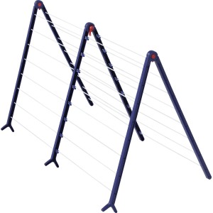 Leifheit Badewannentrockner Pegasus V Duo, ein Wäscheständer für die Badewanne, blau.