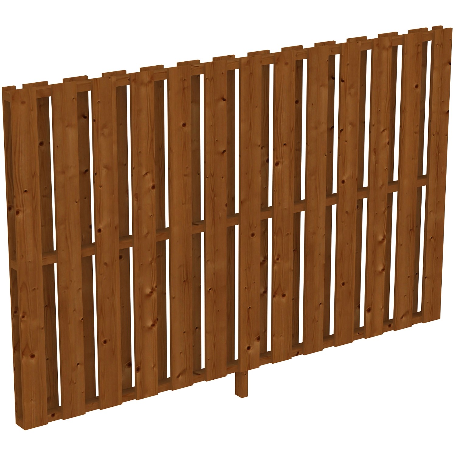 Skan Holz Seitenwand Deckelschalung, 255x160cm, Douglasie Nussbaum, Zubehör für Terrassenüberdachungen.