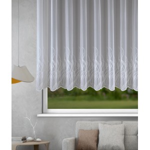 Weißer, transparenter Sehlbach Fertigstore Waterplant mit Blätterranken für Fenster.
