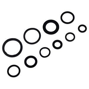 Gummidichtungsset für Hochdruck-Kupplungen, 10 Dichtungen in verschiedenen Größen.