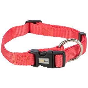 Jollypaw Halsband, lachsfarben, verstellbar von 40-65 cm, für Hunde.