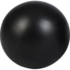 Schwarze Gartenfigur Kugel, Ø 12 cm, aus Eisen für die Gartendekoration.