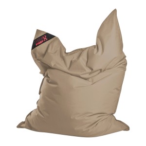 Khaki Sitzsack Big Foot Scuba, 380 l, für Innen und Außen. Bequemer Lounger zum Entspannen.
