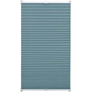 Gardinia EasyFix Plissee Schiefer, 80x130cm, mit Bedienschienen für Fenster, Sicht- und Sonnenschutz.