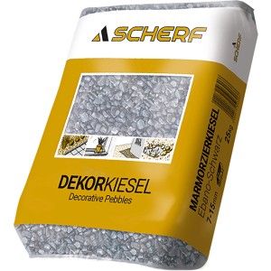 Flusskiesel Bunt, 8-16 mm, 25 kg Sack. Zierkies für Gartenwege, Steinbeete und Aquarien.