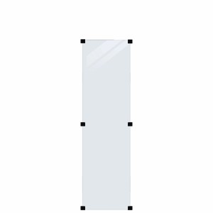 Glaszaun Element ESG klar 55,4 cm x 176 cm