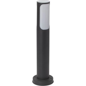 Anthrazitfarbene Brilliant Sockelleuchte Gap für den Außenbereich, 50 cm hoch.