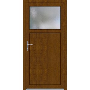 Kunststoff-Nebeneingangstür K504 98 cm x 198 cm DIN L Dekor Golden Oak