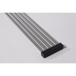 5er Set Edelstahl Rundstäbe (Ø 10mm, 2000mm) für Geländerfüllung.