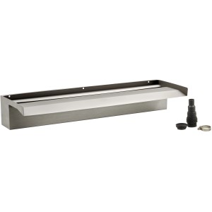 Oase Waterfall XL 60 Wasserfallelement aus Edelstahl mit Zubehör für Teichdeko.