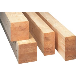 Brettschichtholz Fichte/Tanne, 80x100x2500 mm, für Dachausbau und Carportbau.