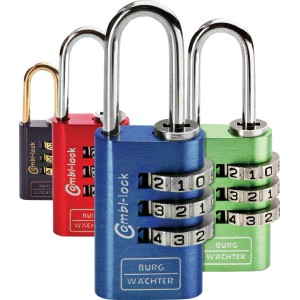 Burg Wächter Zahlenschloss Combi Lock Fun 88 30 Alu in verschiedenen Farben.