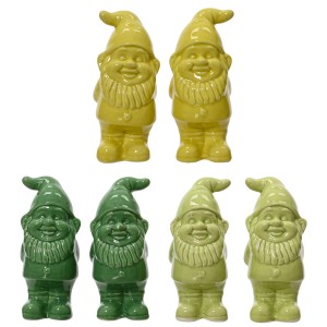 Deko-Figur Zwerg 6-fach Sortiert Keramik 10,2 cm Farbauswahl