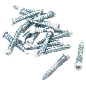 Knauf Spezialschrauben Cleaneo Go! Weiß, 500 Stk., für Akustikplatten, verzinkt und selbstschneidend.