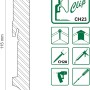 FN Neuhofer Sockelleiste L0158L, Kiefer, weiß lackiert, mit Clip-System zur einfachen Montage.
